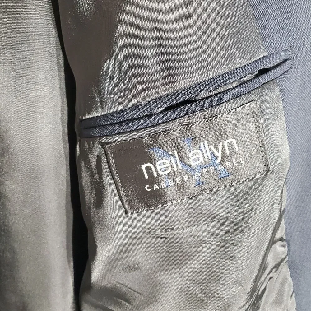 NEIL ALLYN NAVY BLUE BLAZER LONG SLEEVE POLY/WOOLSIZE 42L